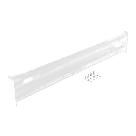 Vestil Bolt-On Style Guard Rail 6 Ft White GR-F2R-BO-6-WT
